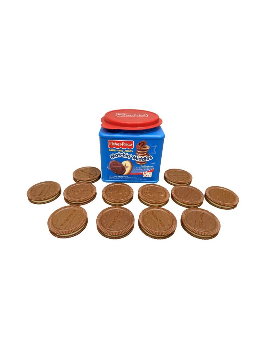 Vtg Fisher Price OREO MATCHIN' MIDDLES Complete Match Memory Cookies Game Kids